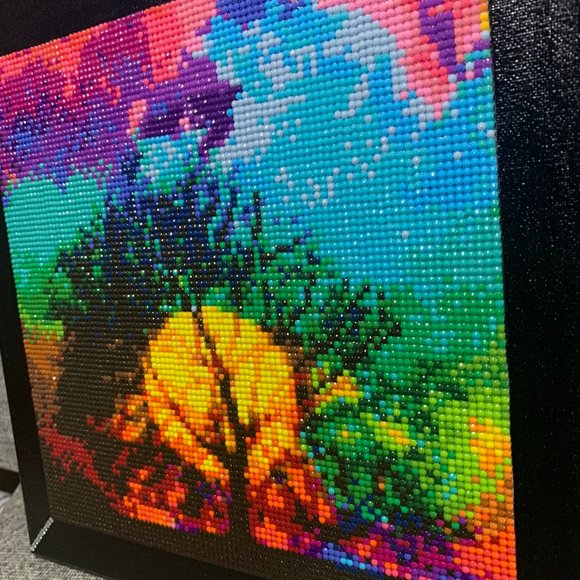 #846- Sunset Diamond Art On 12x12" Canvas - Picture 3 of 10